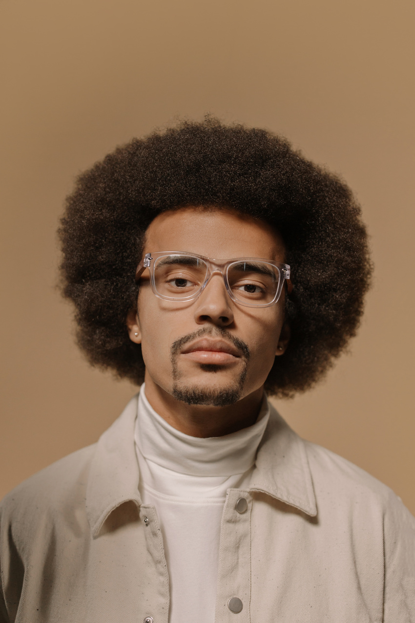 A Man Wearing Eyeglasses